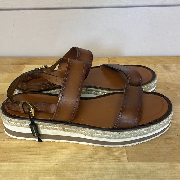Massimo Dutti leather sandals size 10 - Picture 4 of 16